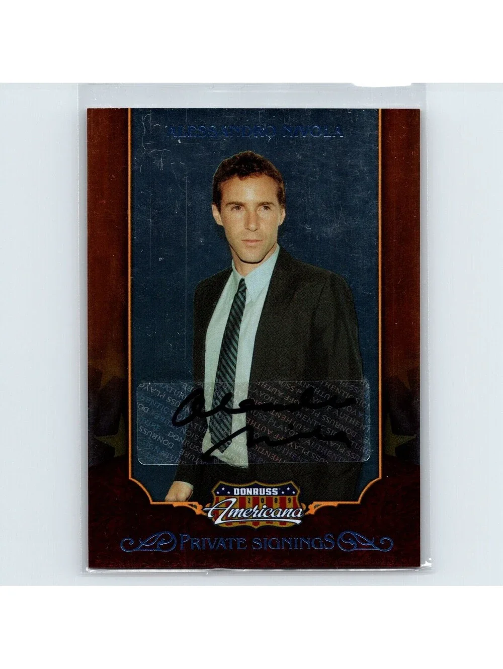 2009 Donruss Americana Alessandro Nivola #34 Private Signings Auto #/372